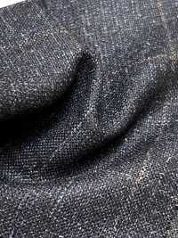 56CN5231 CANONICO WOOL SILK & LINEN 花式西裝布料 海軍藍/棕色 窗格紋 佳能 更多照片