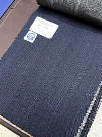 56CN5236 CANONICO（卡諾尼科）RWS TRADITIONAL WORSTED 21 海軍藍陰影條紋[布料] 佳能 更多照片