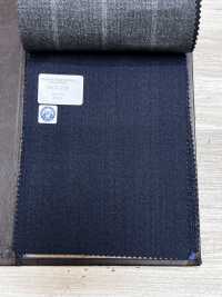 56CN5236 CANONICO（卡諾尼科）RWS TRADITIONAL WORSTED 21 海軍藍陰影條紋[布料] 佳能 更多照片