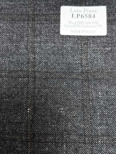 LP6584 Loro Piana 灰色 格紋