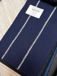 AR6548 ARISTON Super130's 海軍藍×白 條紋[布料] 細井商事株式會社 其他圖片