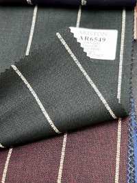 AR6549 ARISTON Super130's 綠色×白色 條紋[布料] 細井商事株式會社 其他圖片