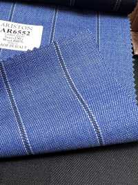 AR6552 ARISTON Super130's 藍×深藍色條紋[布料] 細井商事株式會社 其他圖片