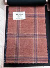 AR6556 ARISTON Super130's 橘色格紋[布料] 細井商事株式會社 其他圖片
