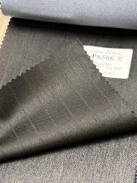 LP6586 Loro Piana Super130's 黑色 條紋[布料] 細井商事株式會社 其他圖片