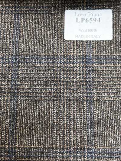 LP6594 Loro Piana 棕色 格紋