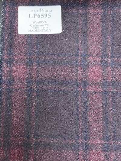 LP6595 Loro Piana 紅色格紋