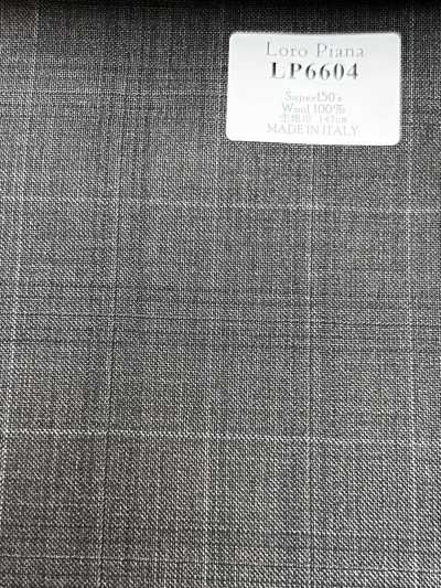 LP6604 Loro Piana Super150's 棕色格紋