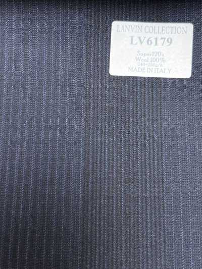 LV6179 LANVIN COLLECTION Super120's 深藏青 條紋