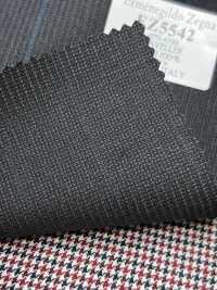EZ5542 Ermenegildo Zegna TRAVELLER 灰色×薩克斯藍 條紋[布料] 細井商事株式會社 其他圖片