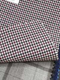 DM6141 DORMEUIL QUEEN Super100's 黑×紅 千鳥格[布料] 細井商事株式會社 其他圖片