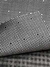 DM6144 DORMEUIL QUEEN Super100's 黑×白 刺子圖案[布料] 細井商事株式會社 其他圖片