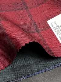 DM5137 DORMEUIL QUEEN Super100's 紅色格紋[布料] 細井商事株式會社 其他圖片