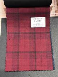 DM5137 DORMEUIL QUEEN Super100's 紅色格紋[布料] 細井商事株式會社 其他圖片