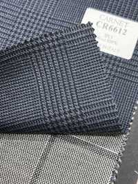 CR6612 CARNET 3PLY 海軍藍 格倫格紋[布料] 細井商事株式會社 其他圖片