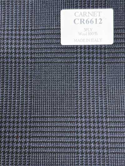 CR6612 CARNET 3PLY 海軍藍 格倫格紋