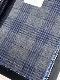 CR6617 CARNET 3PLY 灰色×海軍藍 格紋[布料] 細井商事株式會社 其他圖片