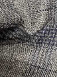 CR6617 CARNET 3PLY 灰色×海軍藍 格紋[布料] 細井商事株式會社 其他圖片