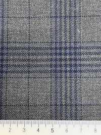 CR6617 CARNET 3PLY 灰色×海軍藍 格紋[布料] 細井商事株式會社 其他圖片