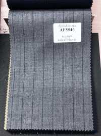 AF5546 Alfred Brown 灰色×藏青藍條紋[布料] 細井商事株式會社 其他圖片
