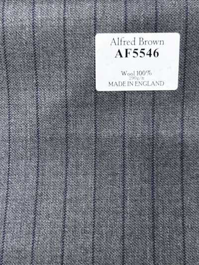 AF5546 Alfred Brown 灰色×藏青藍條紋
