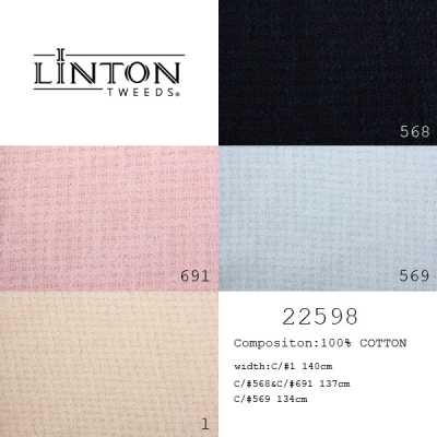 22598 LINTON 利頓 粗花呢 英國製造面料 表布